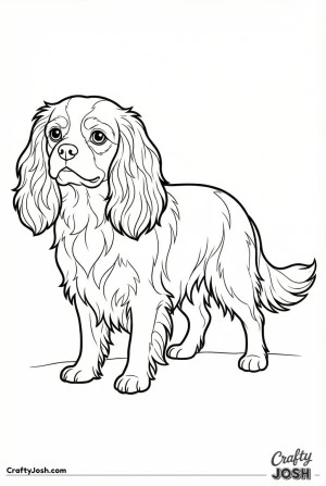 Cavalier standing three quarter