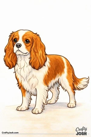 Cavalier standing three quarter