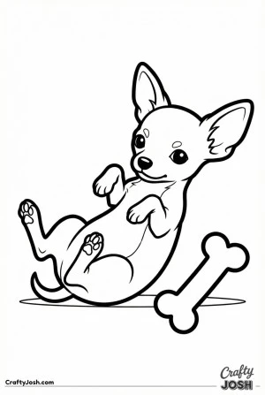 Chihuahua puppy rolling over