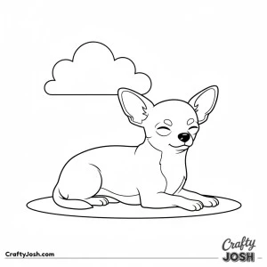 Chihuahua resting calmly
