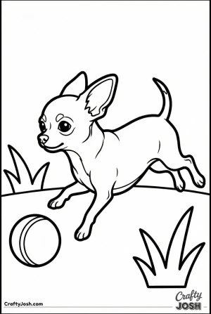 Chihuahua running playfully