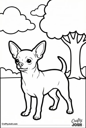 Chihuahua standing in park