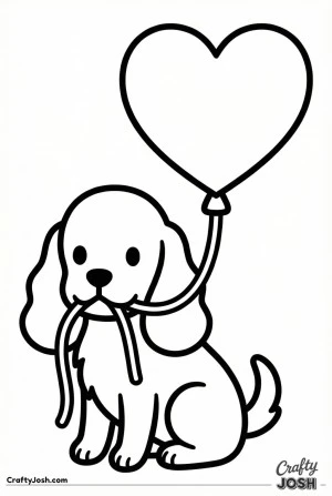 Cocker spaniel heart balloon