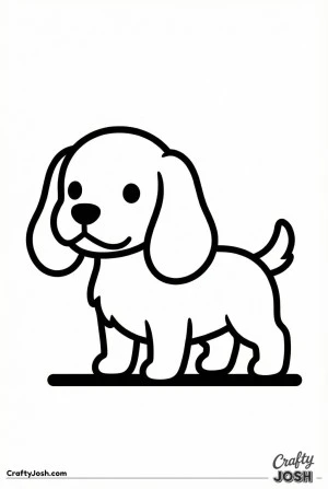 Cocker spaniel puppy standing