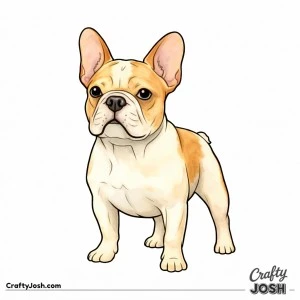 French bulldog standing