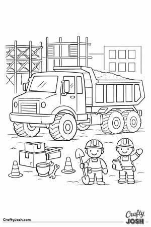 Construction truck site