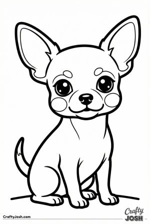 Cute chihuahua sitting