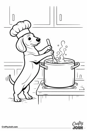 Dachshund chef