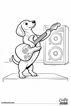 Dachshund rock star