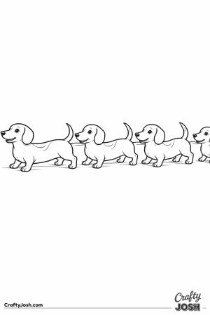 Dachshunds sausage line