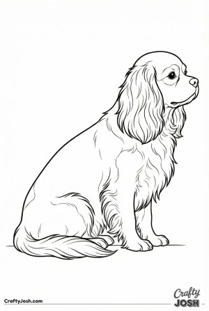Detailed cavalier sitting front view