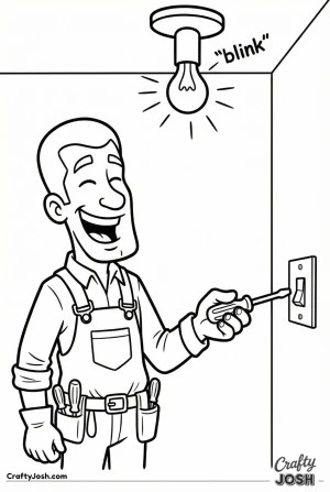 Electrician flickering light