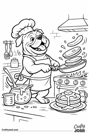 English bulldog chef