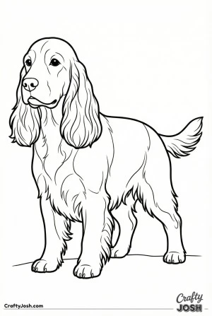 English cocker spaniel gentle standing