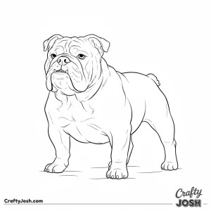 Front facing bulldog face