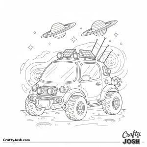 Futuristic space car