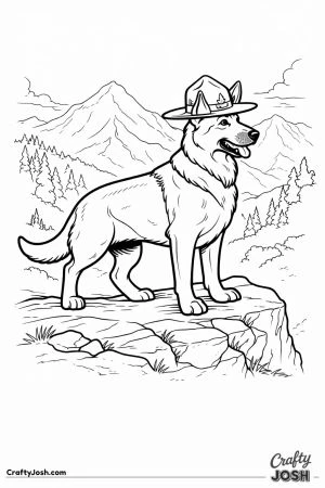 German shepherd mountain ranger