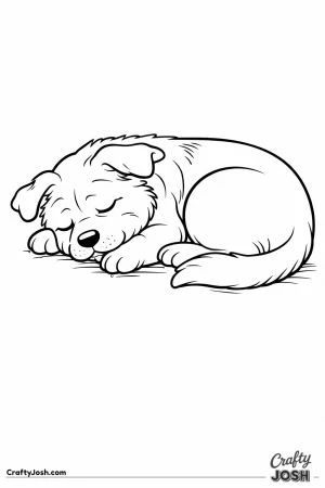 German shepherd puppy sleeping