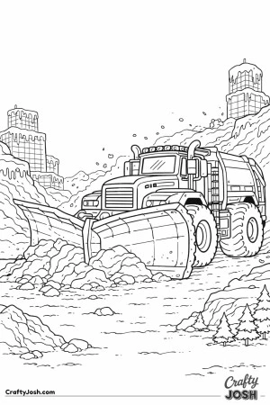 Giant fantasy snow plow