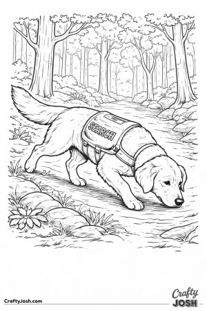 Golden retriever search and rescue