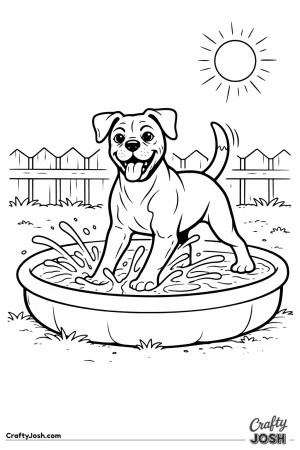 Kawaii boxer kiddie pool