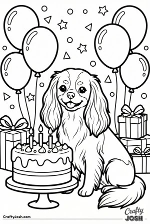 Kawaii cavalier birthday celebration