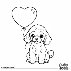 Kawaii toy poodle balloon