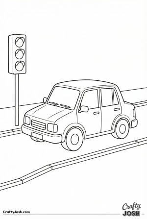 Kids car coloring page 02