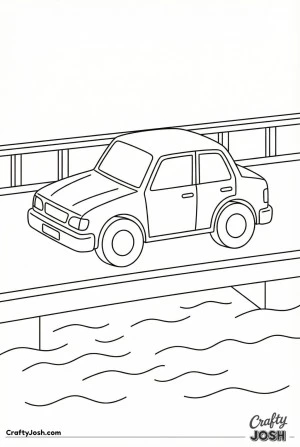 Kids car coloring page 04