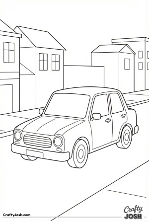 Kids car coloring page 05