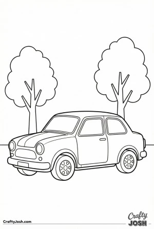 Kids car coloring page 06