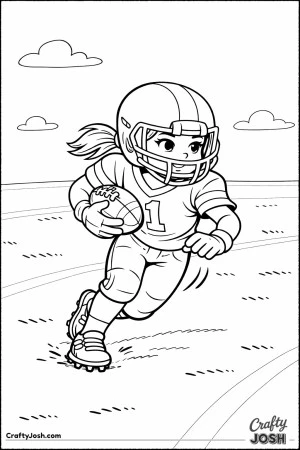 A young football player makes a smooth cutting move into open space while running confidently with the ball
