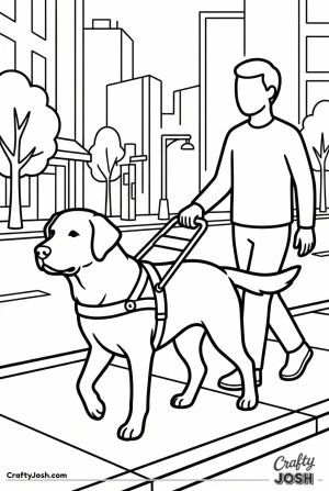 Labrador guide dog harness