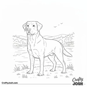 Labrador lakeside detailed scene