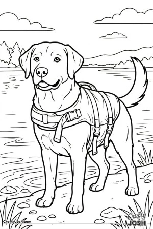 Labrador life jacket