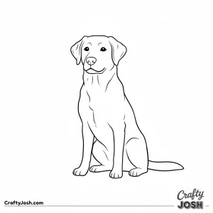 Labrador simple sitting adult