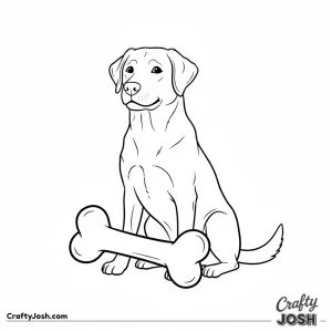 Labrador with big bone