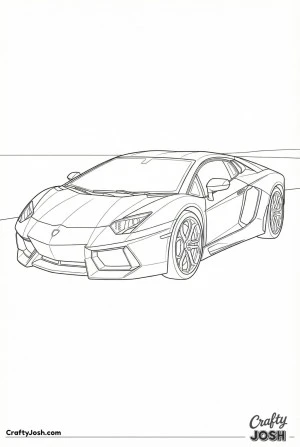 Lambo coloring page