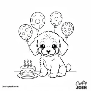 Miniature poodle birthday party