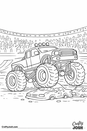 Monster truck arena jump