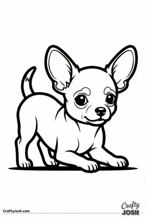 Playful chihuahua puppy