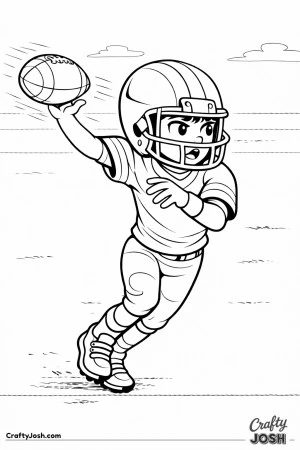 A youth quarterback releases a fast pass with urgency while keeping his eyes locked forward during the play