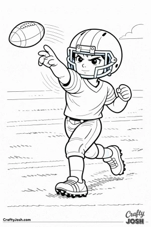 A young quarterback snaps a quick forward pass with his throwing arm fully extended and eyes focused on the target ahead