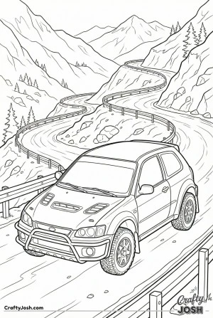 Rally scene car