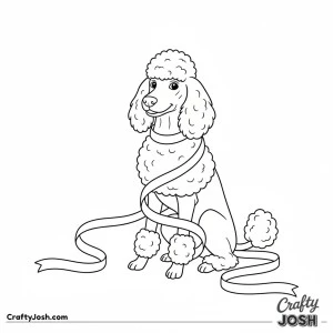 Silly poodle tangled ribbon