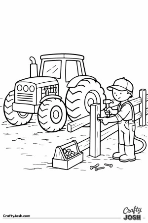 Tractor fence repair