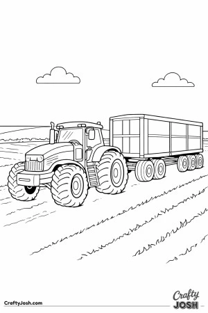 Tractor grain trailer