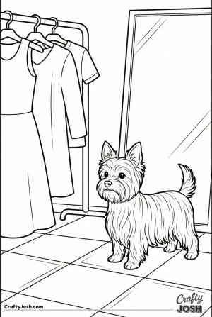 Yorkshire terrier boutique interior