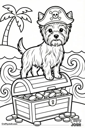 Yorkshire terrier pirate adventure