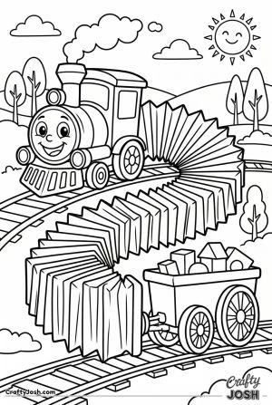 Accordion body cartoon train
